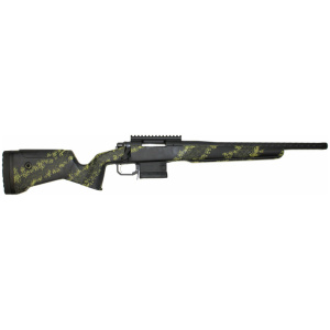 GLFA SUB-1 BOLT ACTION 308 WIN - 18" SS FLUTED SS/LICHEN BLACK