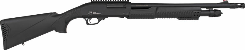 IVER JOHNSON PUMP 12GA 3" 18" - MUZZLE BRAKE BLUED SYNTHETIC