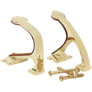 Allen Shotgun and Rifle Wall Mount Hooks Brass