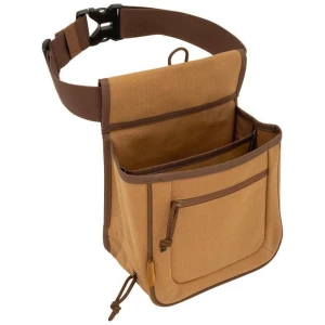 Allen Rival Double Compartment Shell Bag with 52" Belt Tan