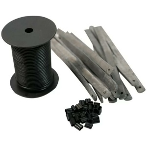 Zink Decoy Rigging Kit with 200' PVC Decoy Line 4 oz Strap Weights (12) Line Crimps (24)