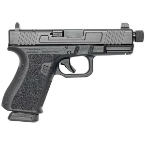 Combat Armory CA19 OR Handgun 9mm Luger 10rd Magazine 4.49" Threaded Barrel Black with Suppressor Height Sights