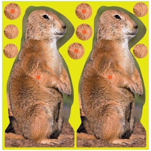 Birchwood Casey Shoot-N-C Prairie Chuck Target 8" 12/ct