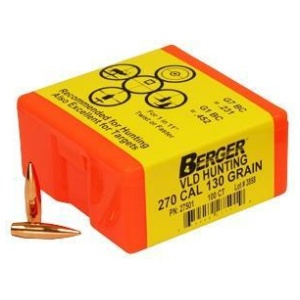 Berger Match Grade Hunting Bullets .270 cal .277" 130 gr VLD Hunter 100/ct