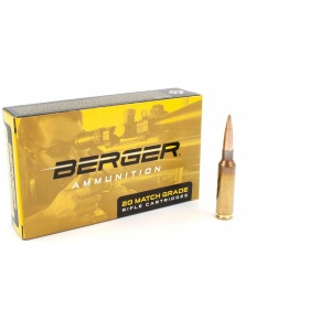 Berger Bullets Match Grade Rifle Ammunition 6.5mm Creedmoor 140gr Hybrid Target 20/ct