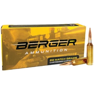 Berger Hybrid Target Rifle Ammunition 6.5 PRC 153.5gr OTM 2930 fps 20/ct