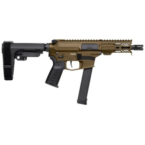 CMMG Banshee MKGs Fixed Ejector Handgun 9mm Luger 33rd Magazine 5'' Barrel RipBrace Midnight Bronze