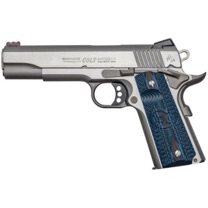 Colt Government Competition Handgun 9mm Luger 9rd Magazine 5" Barrel Stainless Finish Fiber Sight
