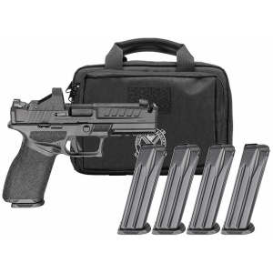 Springfield Gear Pac Echelon 4.5F Comp Handgun 9mm Luger 10rd(4) Magazines 4.5" Barrel U-Notch Sights Green Dot & Bag