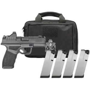 Springfield Gear Pac Hellcat Pro Comp OSP Handgun 9mm Luger 15(1)&17(3)rd Magazines 3.7" Barrel Green Dot & Bag