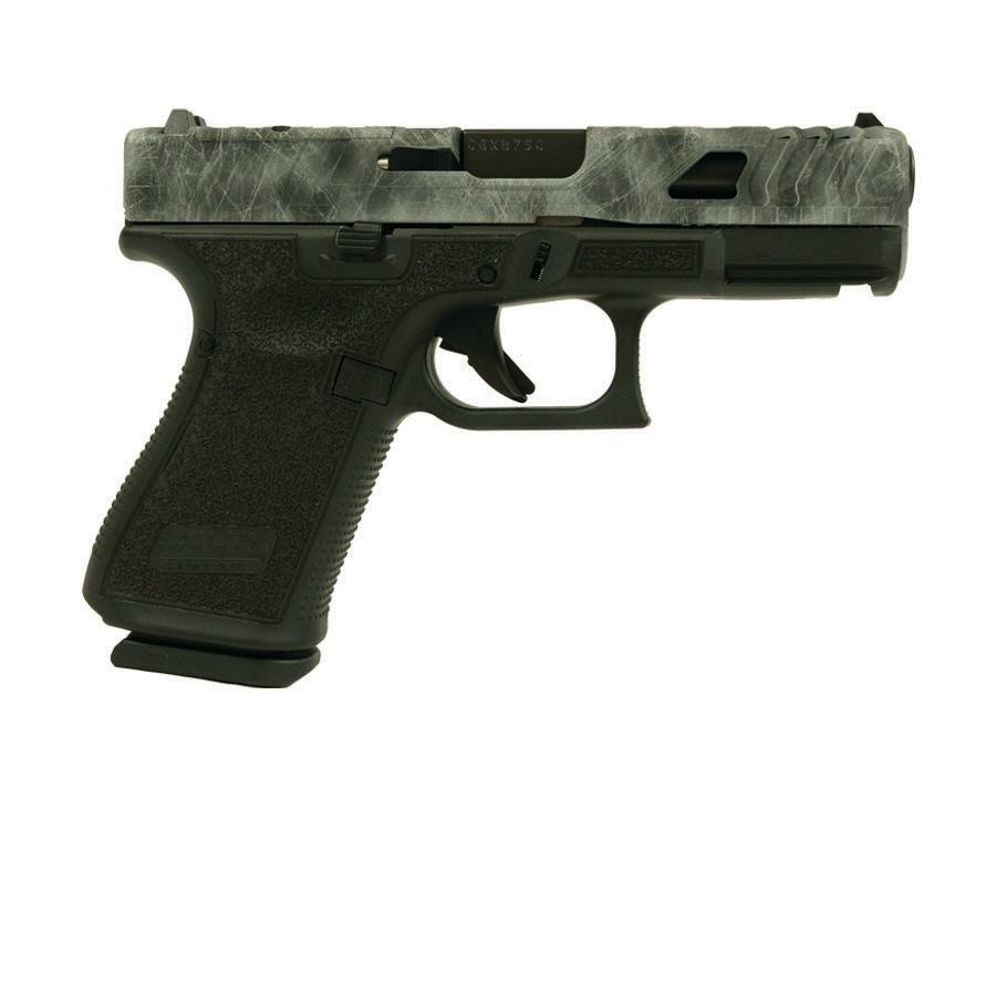 Glock V-Series Model 19 Marble Cerakote Handgun 9mm Luger 15rd Magazines (3) 4.02" Barrel LSR Stipple USA Made