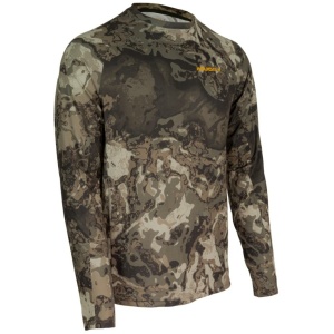 Muddy Base Layer Crew Long Sleeve Shirt Veil Canyon Grey S