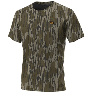 Muddy DV8 Ambush Lightweight Short Sleeve Shirt Mossy Oak Bottomland 2XL