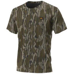Muddy DV8 Ambush Lightweight Short Sleeve Shirt Mossy Oak Bottomland 2XL