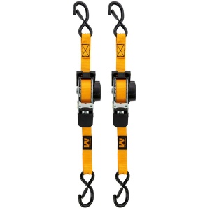 Muddy Retractable Ratchet Straps 1"x10 ft Orange 2/ct
