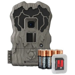StealthCam QV18K Trail Camera 18MP 18 IR w/Distressed Finish - Batteries & 16GB SD Card