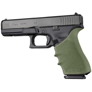 Hogue HandAll Beavertail Grip Sleeve Glock 17 G17L G19X G34 G34 MOS Gen 1-2-5 OD Green
