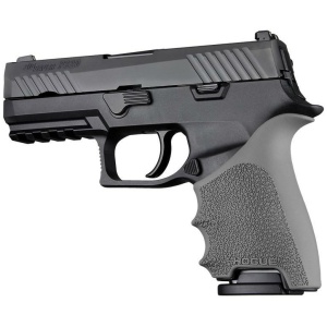 Hogue HandAll Beavertail Handgun Grip Sleeve for Sig Sauer P320 Compact Slate Grey