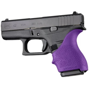 Hogue HandAll Beaver Tail Grip Sleeve Glock 42 43 Purple