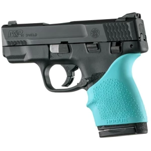 Hogue HandAll Beavertail Grip Sleeve fits S&W M&P Shield 45 Kahr P9/P40/CW9/CW40-Aqua
