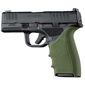 Hogue HandAll Beaver Tail Handgun Grip Sleeve Springfield Armory Hellcat Pro OD Green
