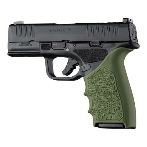 Hogue HandAll Beaver Tail Handgun Grip Sleeve Springfield Armory Hellcat Pro OD Green