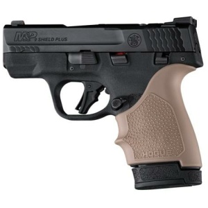 Hogue HandAll Beaver Tail Handgun Grip Sleeve S&W M&P 9 Shield Plus FDE