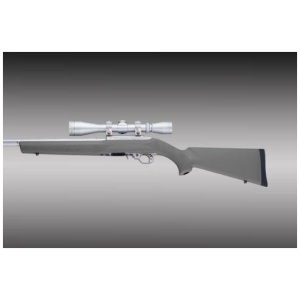 Hoge Rubber Overmolded Stock with .920" Dia Barrel Channel for Ruger 10-22 Slate Grey