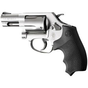 Hogue Overmolded Rubber Bantam Grip Closed Backstrap S&W Round Butt J-Frame Revolvers Black