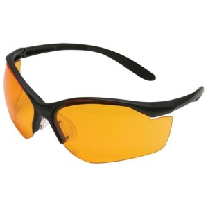 Howard Leight Uvex Vapor II Shooting Glasses Black with Orange Lens