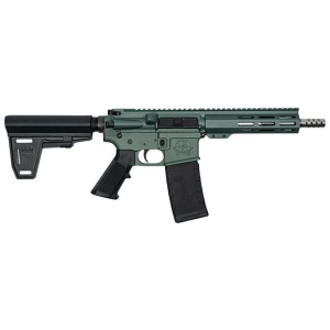 GLFA 223 Wylde Braced Pistol .223 Wylde 30rd Magazine 7.5" Stainless Steel Charcoal Green Finish