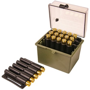 Berry's Mfg Safari Ammo Box 20rd Large Rifle Clear/Olive