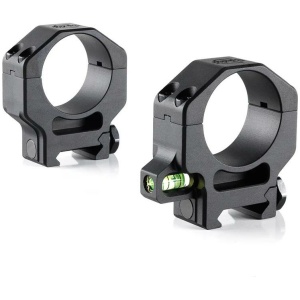 RPM Precision 34mm High (1.25'') Scope Rings with Co-Linear Bubble Level