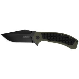 Kershaw Faultline Folder Knife 3" Drop Point Blade Olive