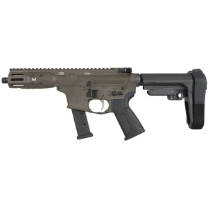 LWRC IC-9 Pistol 9mm Luger 33rd Magazine 8'' Barrel Patriot Brown w/SBA3 Brace