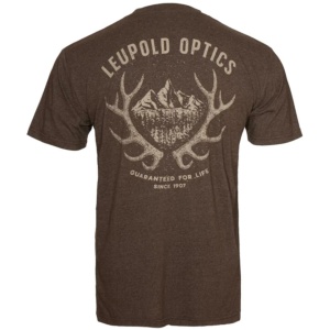 Leupold Antler Range Tee Brown Heather L