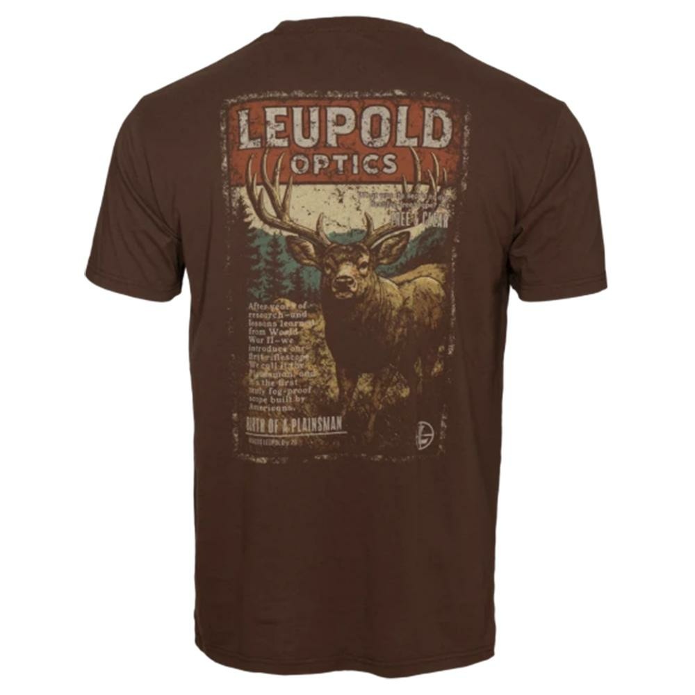 Leupold Magazine Short Sleeve Shirt Brown Heather M