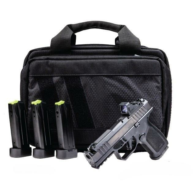 Rost Martin RM1S Comp Handgun Bundle 9mm Luger 15(4)rd Magazines 3.6" Barrel Black Viridian Red Dot Pistol