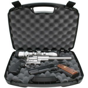 MTM Snap-Latch Two 2 Pistol Case for Up to 8" Barrel - Black