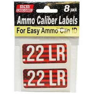 MTM Ammo Caliber Labels .22LR 8/ct