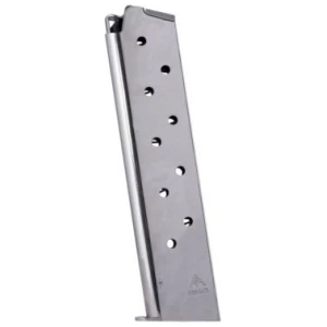 Mec-Gar 1911 Govt Handgun Magazine .45 ACP HT Nickel 10/rd