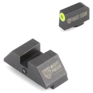 Night Fision Perfect Dot Official Student of the Gun Accur8 Night Sights w/Yellow Frnt+Blk Sq for Glock 17-39