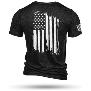 Nine Line America Short Sleeve Shirt Black Triblend L