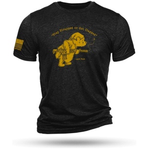 Nine Line Pooh Bear Triblend T-Shirt Black 3XL