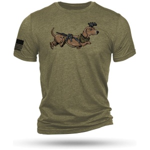 Nine Line Tactical Wiener Short Sleeve Shirt Olive Triblend XL