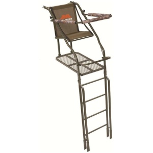 Millennium 21' Ladder Stand W Double-Size Platform & Safe-Link 35' Safety Line - MOTOR FREIGHT ONLY