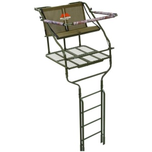 Millennium 18' Double Ladder Stand Includes Safe-Link 35' Safety Line - MOTOR FREIGHT ONLY