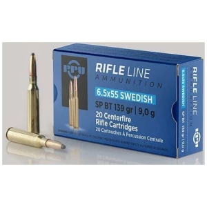 PPU Rifle Ammunition 7.5mm x 55 Swiss 174 gr FMJ-BT 2525 fps 20/ct