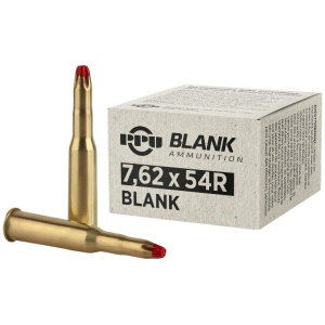 PPU Blank Rifle Ammunition 7.62X54R Blanks 20/ct