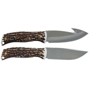 Uncle Henry Fixed Blade Knife Combo 4-1/5" Drop Point and Gut Hook Blades